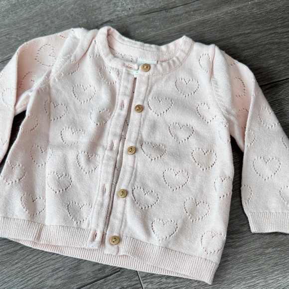 H&M Light Pink Heart Knit Cardigan - Picture 4 of 6